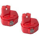 BBW 14.4 Volt Makita Red Pack Cordless Power Tool Batteries 2000mAh Pack of 2 FREE SHIPPING