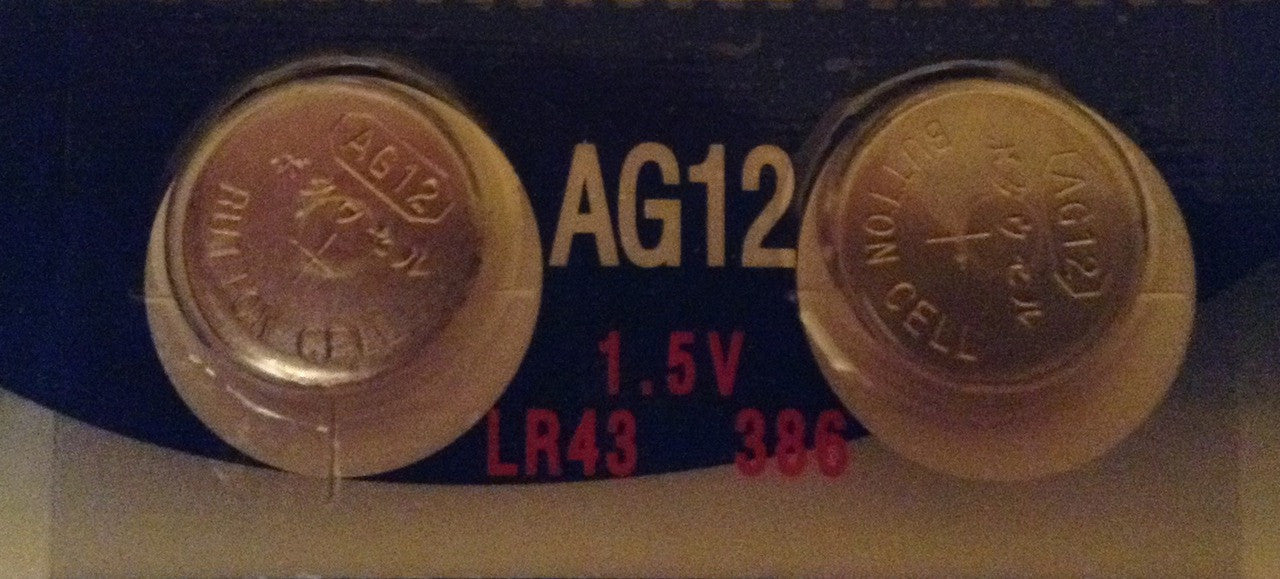 BBW AG12 / LR43 Alkaline Button Watch Battery 1.5V - 2 Pack - FREE SHIPPING