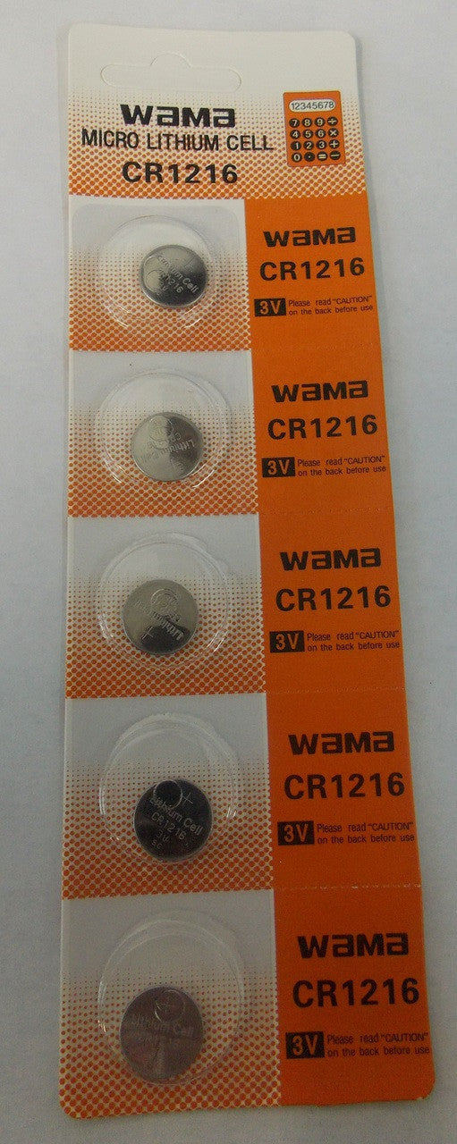 BBW CR1216 3V Lithium Coin Battery 100 Pack FREE SHIPPING