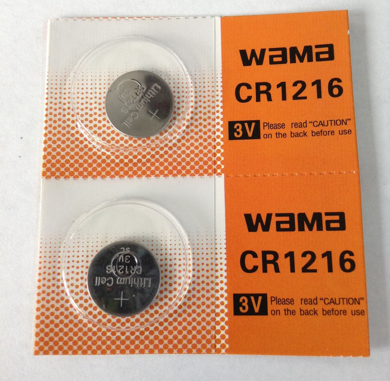 BBW CR1216 3V Lithium Coin Battery 2 Pack - FREE SHIPPING!