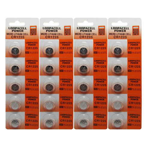BBW CR1225 3V Lithium Coin Battery - 20 Pack + FREE SHIPPING!