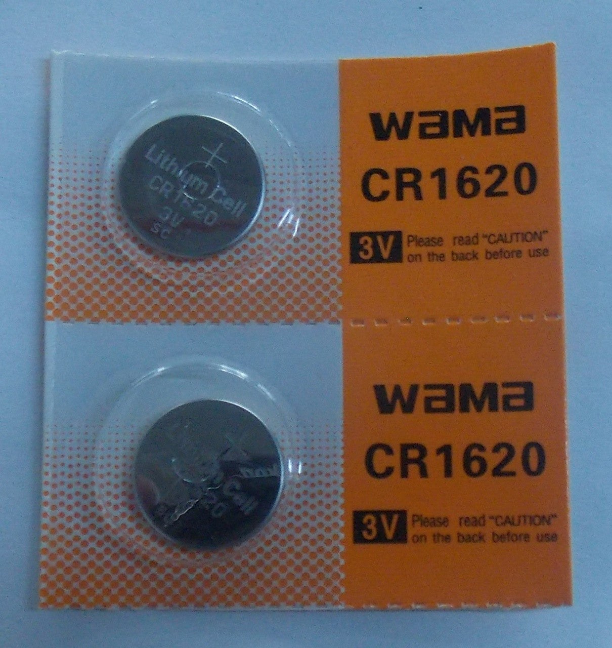 BBW CR1620 3V Lithium Coin Battery 2 Pack - FREE SHIPPING