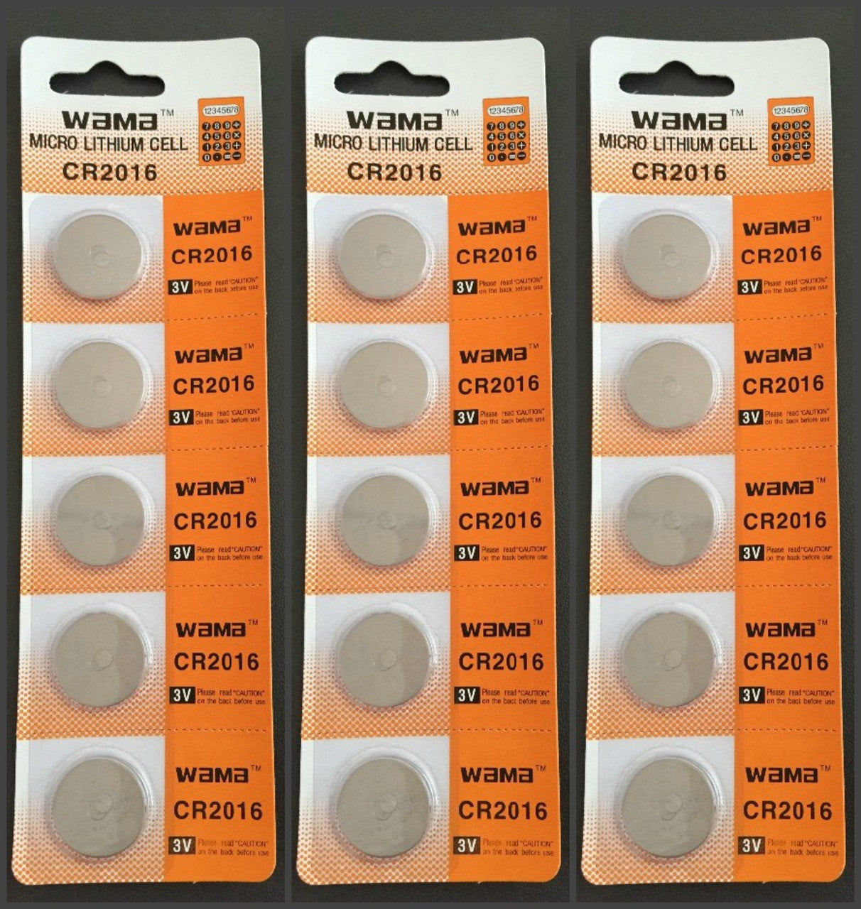 BBW CR2016 3V Lithium Coin Battery 15 Pack - FREE SHIPPING