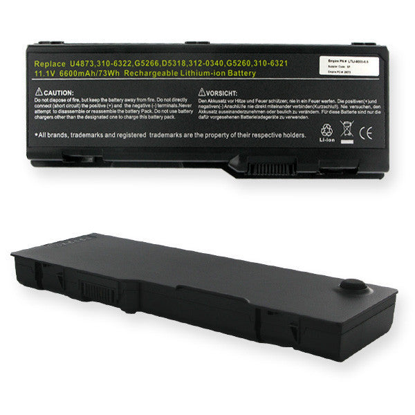 BBW DELL 11.1V 6600mAh Li-ION Laptop Battery