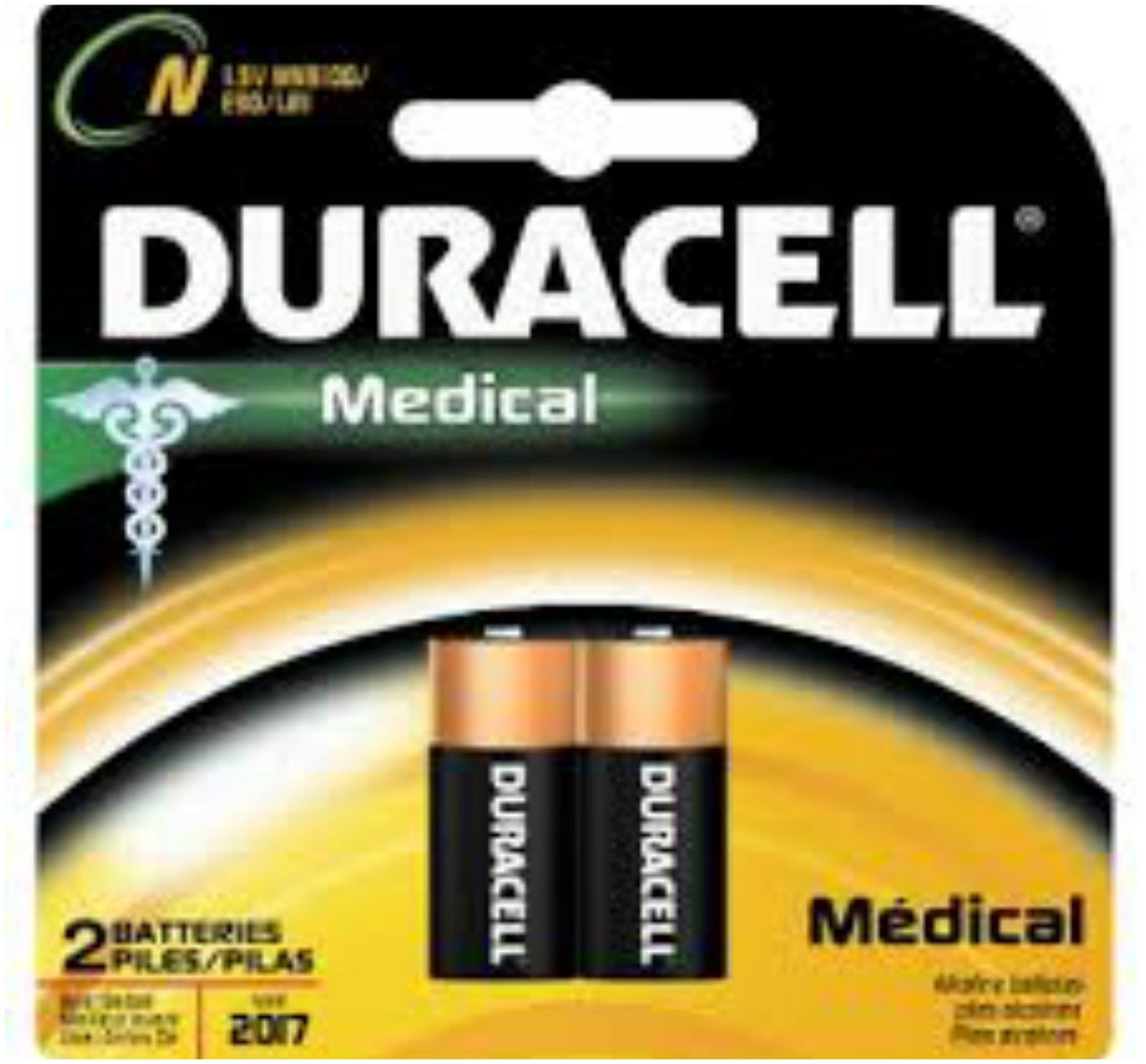 BBW Duracell Medical E90 N Size 1.5V LR1 - 2 Pack FREE SHIPPING