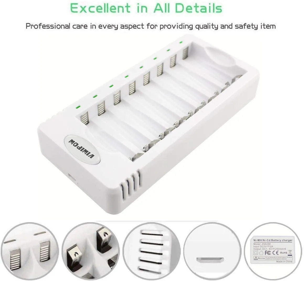 BBW High Volume Automatic Charger for 2/4/6/8 pcs AA or AAA Batteries + Free Shipping!