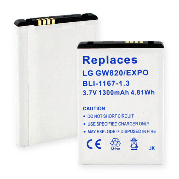 BBW LG GW820 and EXPO LI-ION 800mAh Cellular Battery