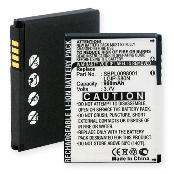 BBW LG LX610 and LOTUS ELITE LI-ION 900mAh Cellular Battery