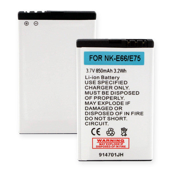 BBW NOKIA E66 and E75 LI-ION 850mAh Cellular Battery