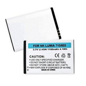 BBW NOKIA LUMIA 710/603 3.7V 1100mAh LI-ION BATTERY FREE SHIPPING
