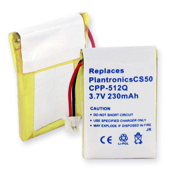 BBW PLANTRONICS CS50 LI-POL 230mAh CORDLESS BATTERY FREE SHIPPING