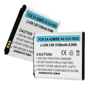 BBW SAMSUNG ADMIRE 4G SCH-R820 3.8V 2100mAh LI-ION BATTERY FREE SHIPPING