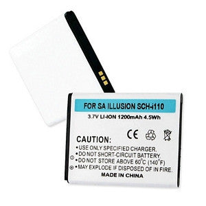 BBW SAMSUNG ILLUSION SCH-I110 3.7V 1200mAh LI-ION CELLULAR BATTERY FREE SHIPPING