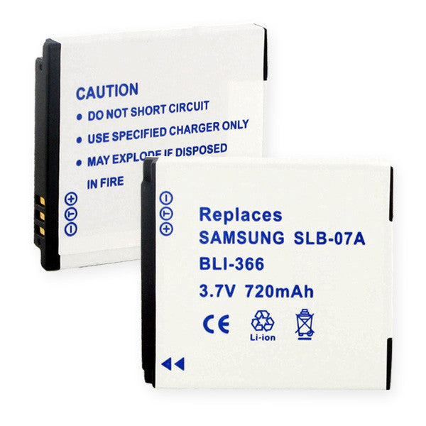 BBW SAMSUNG SLB-07A LI-ION 720mAh BATTERY FREE SHIPPING