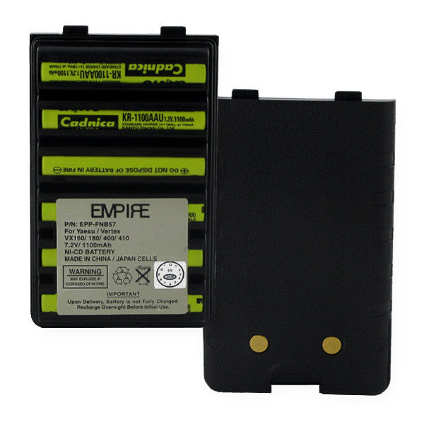BBW YAESU/VERTEX FNB-V57 TWO WAY BATTERY FREE SHIPPING