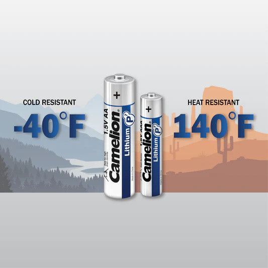 Camelion AA L91 Lithium Batteries 4 Pack + FREE SHIPPING!