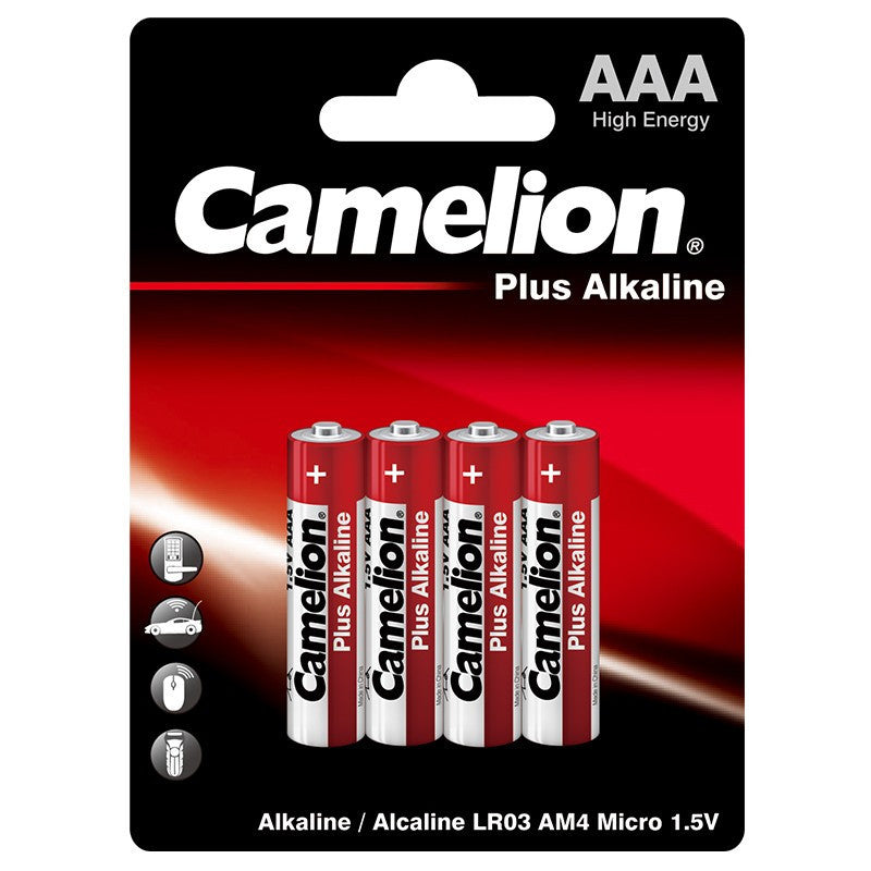 Camelion AAA Plus Alkaline Batteries - 4 Pack FREE SHIPPING