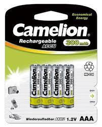 Camelion AAA Rechargeable Ni-Cd Batteries 300mAH 12 Pack + FREE SHIPPING!