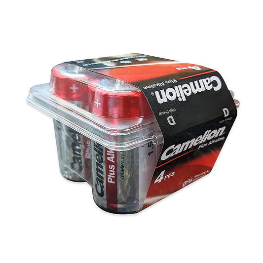 Camelion Alkaline D Size - 4 Pack + FREE SHIPPING!