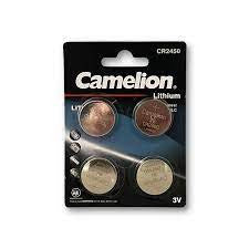 Camelion CR2450 3V Lithium Coin Battery 4 Pack - FREE SHIPPING!