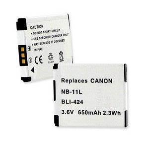 CANON NB-11L 3.6V 650MAH BLI-424 FREE SHIPPING