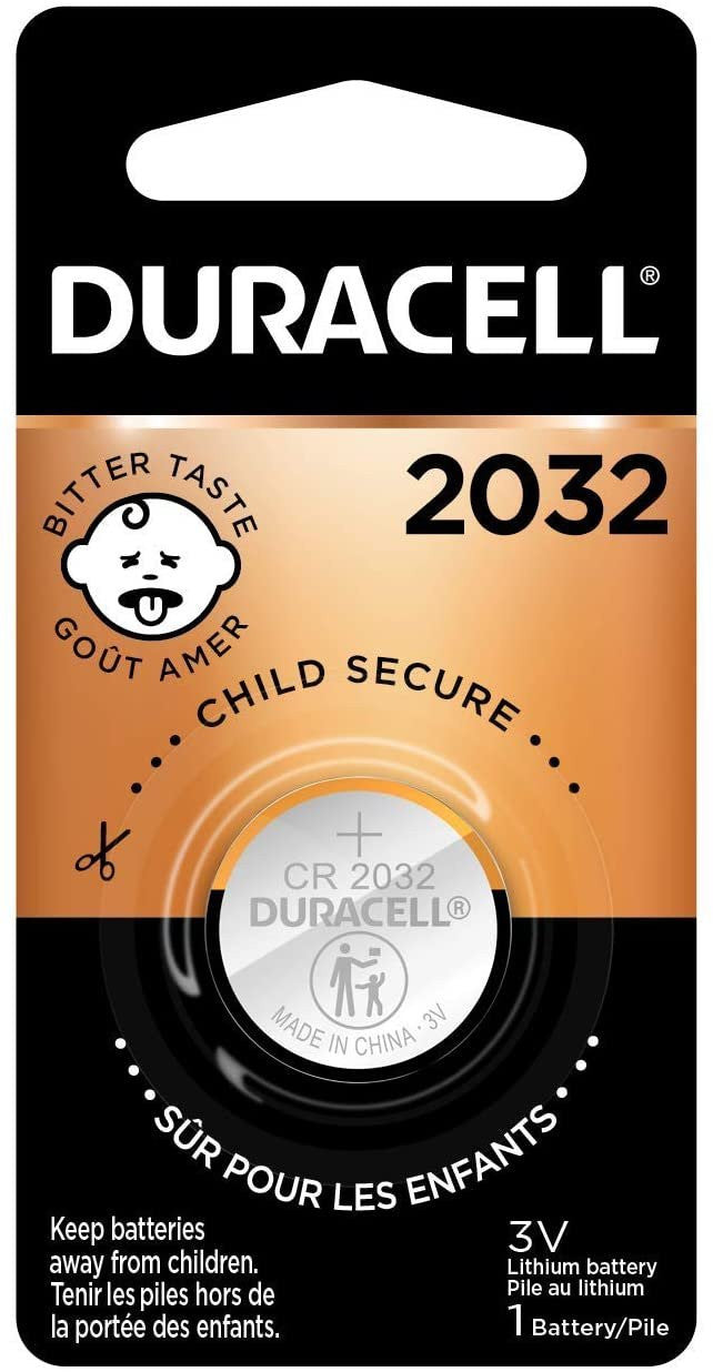 Duracell - 2032 3V Lithium Coin Battery - long lasting battery - 1 count
