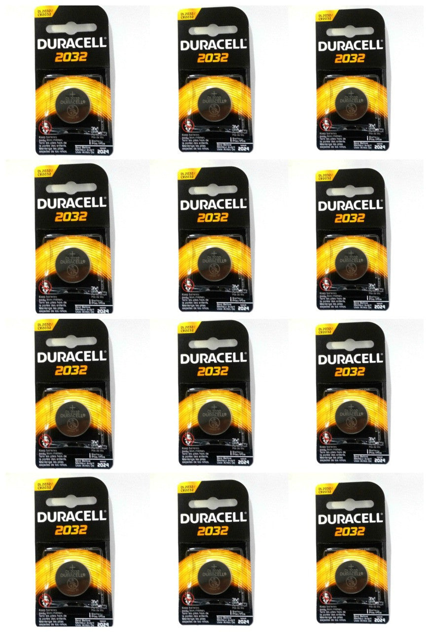 Duracell CR2032 Coin Battery - 12 Pack FREE SHIPPING