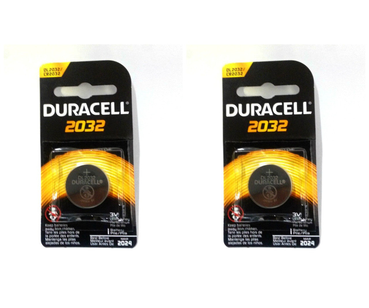 Duracell CR2032 Coin Battery - 2 Pack FREE SHIPPING