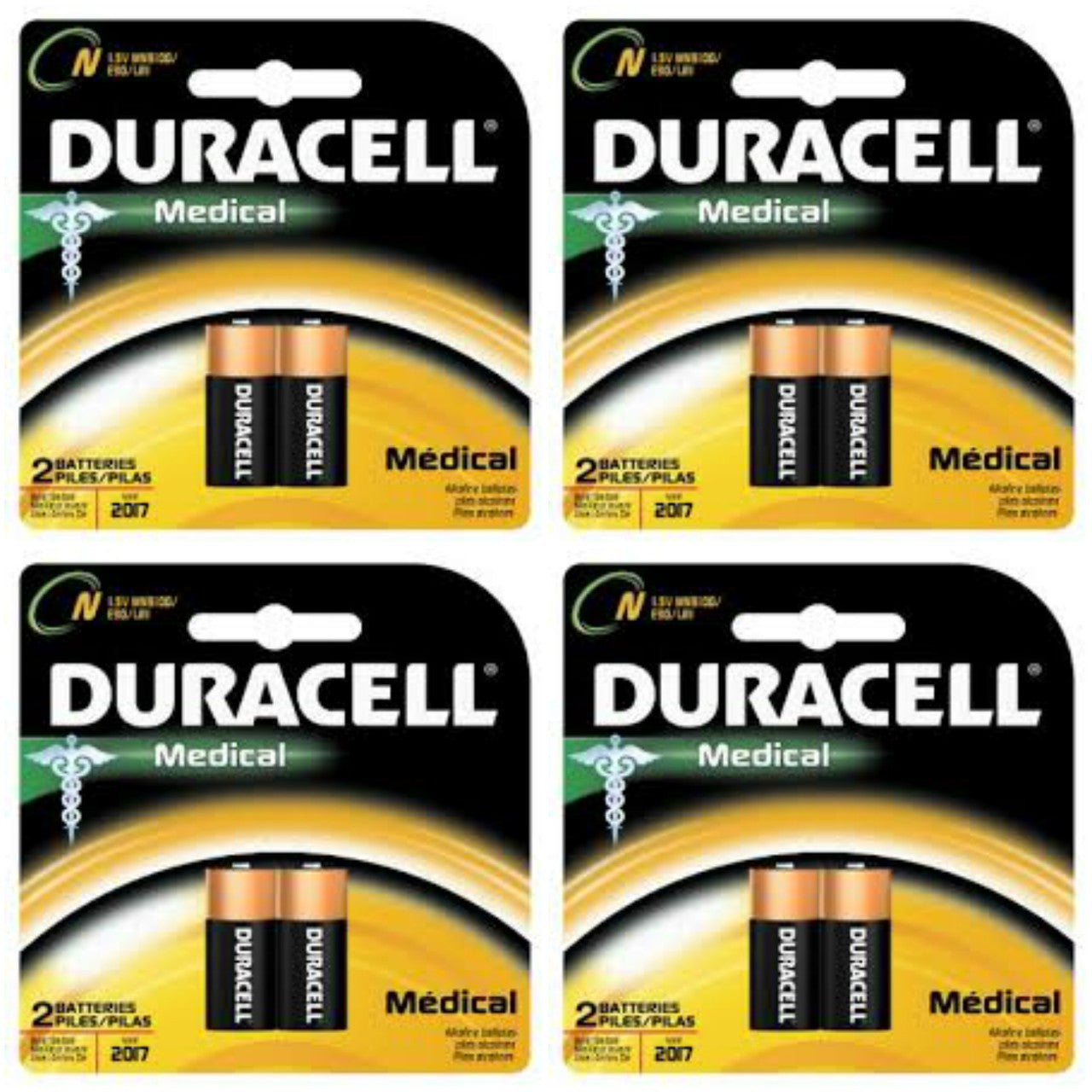 Duracell Medical E90 N Size 1.5V LR1 - 8 Pack FREE SHIPPING