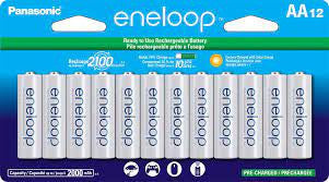 Eneloop Panasonic eneloop AA Rechargeable Ni-MH Batteries 2000mAh 12-Pack + FREE SHIPPING!