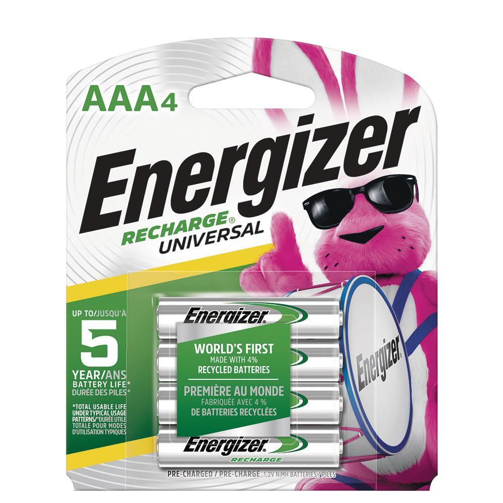 Energizer 4 Pack - Energizer 800mAh AAA NiMH Pre-Charged Rechargeable Battery FREE SHIPPING