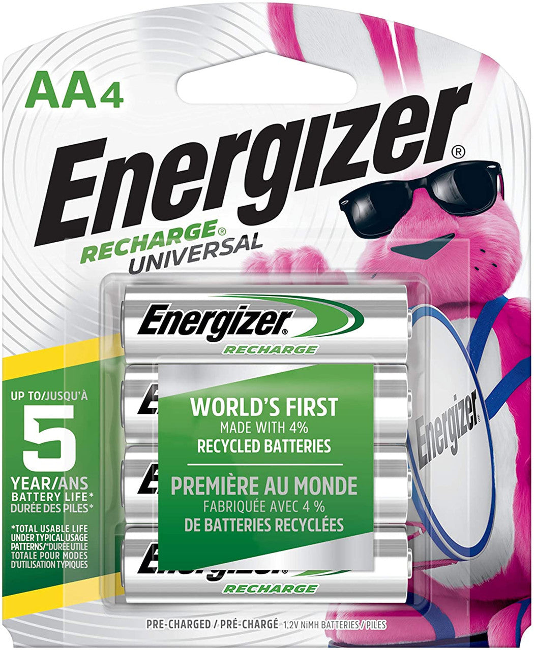 Energizer AA Rechargeable NiMH Batteries 2300 mAh - 12 Pack FREE SHIPPING