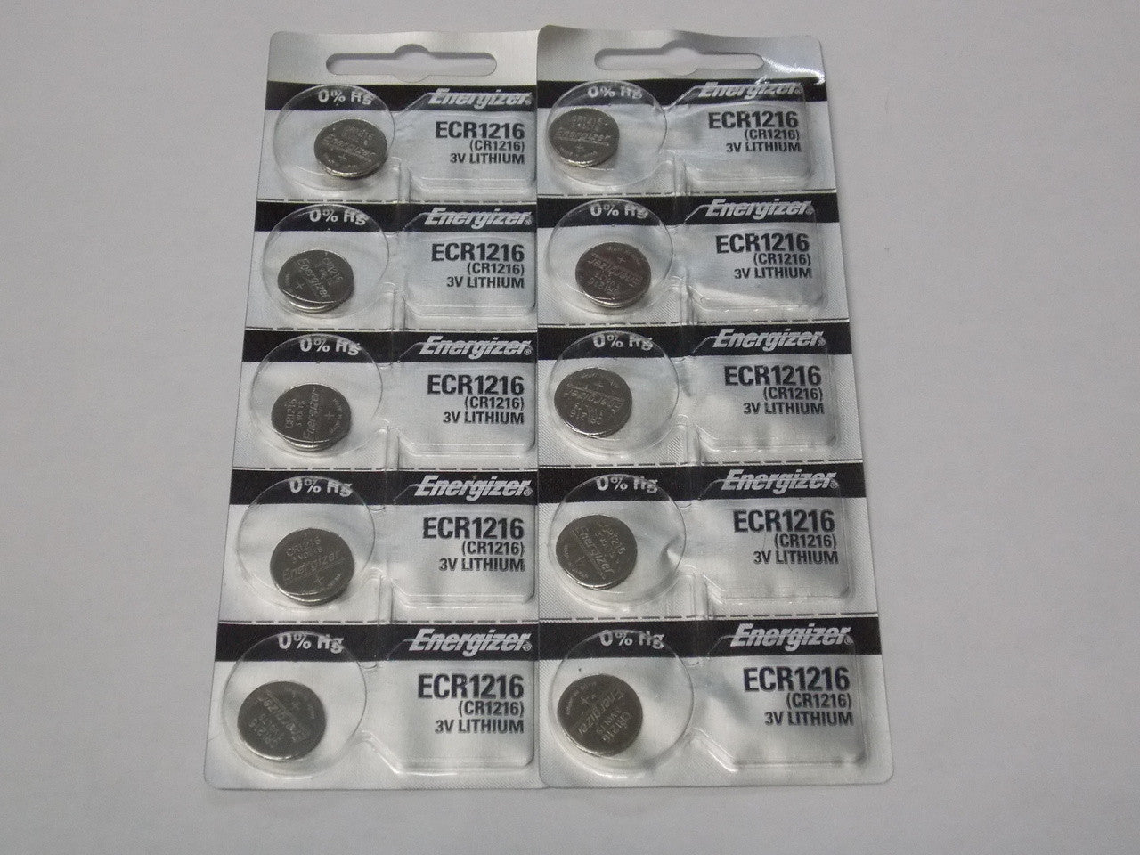 Energizer CR1216 3V Lithium Coin Battery - 10 Pack FREE SHIPPING