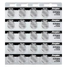 Energizer CR1616 3V Lithium Coin Battery 20 Pack + FREE SHIPPING