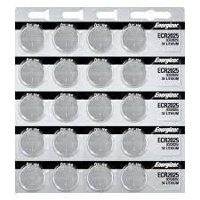 Energizer CR2025 3V Lithium Coin Battery - 20 Pack + FREE SHIPPING