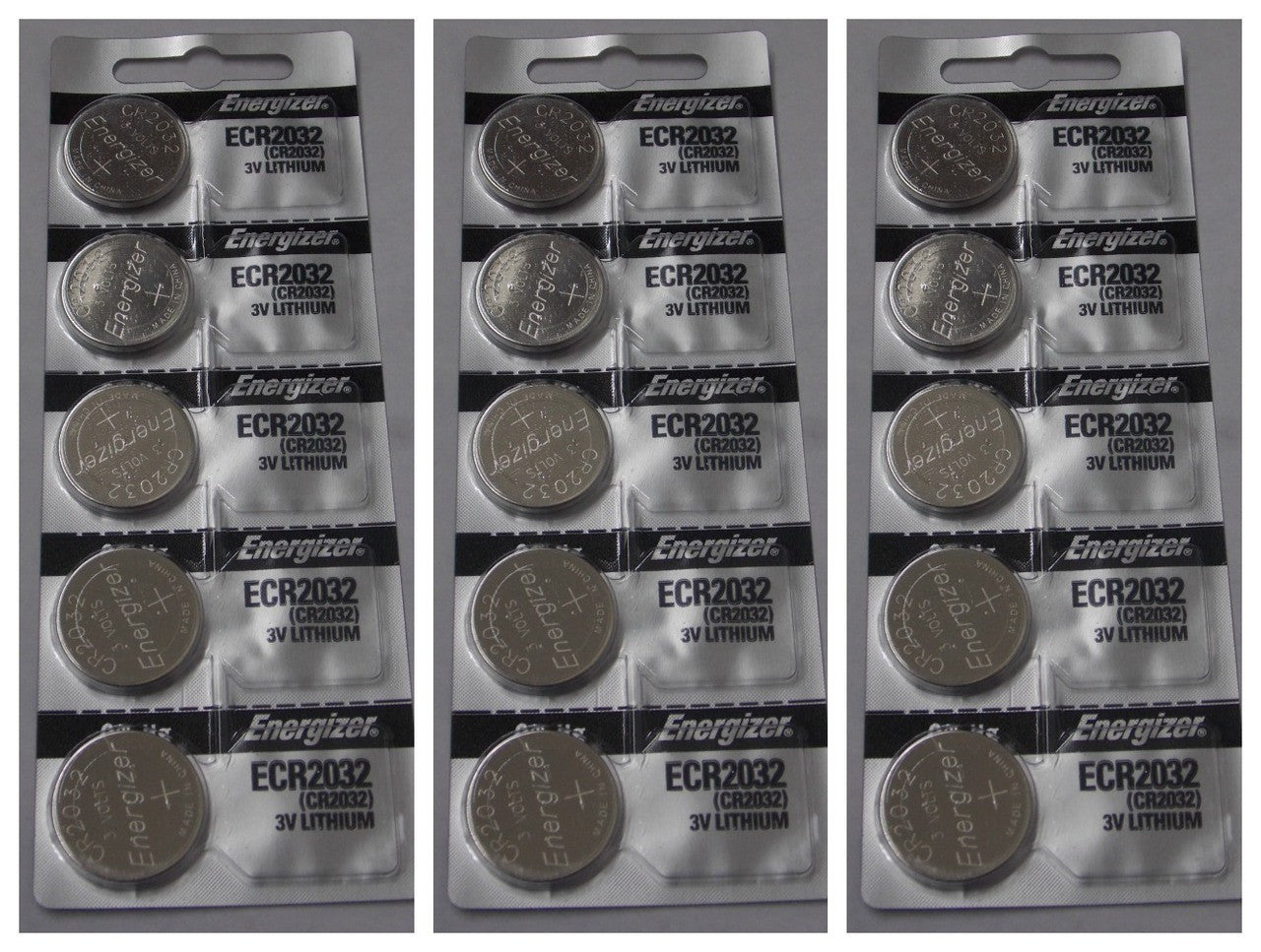 Energizer CR2032 3V Lithium Coin Battery - 15 Pack FREE SHIPPING