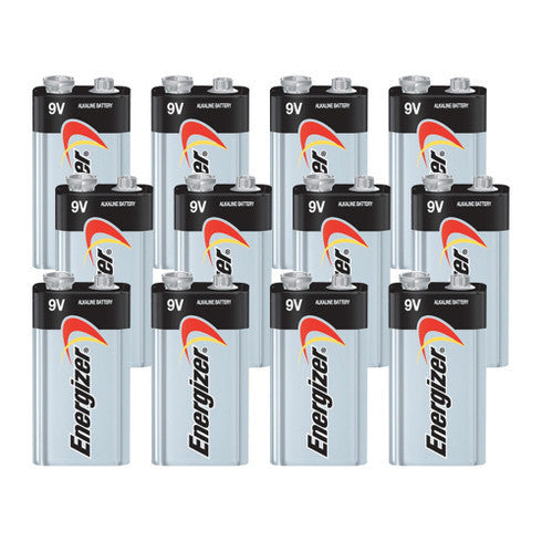 Energizer Max 9V Alkaline 522VP Batteries - 12 Pack - FREE SHIPPING!