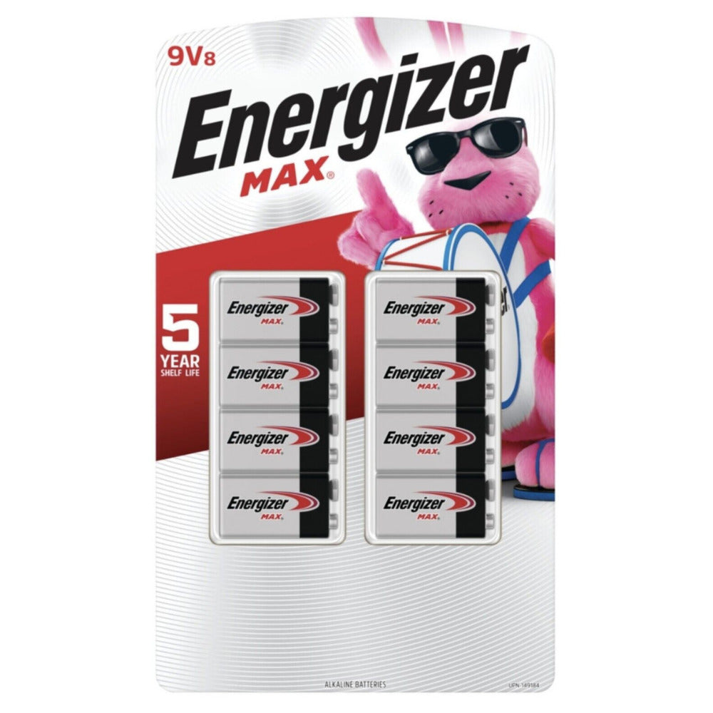 Energizer MAX 9V Batteries - 8 PK + FREE SHIPPING!