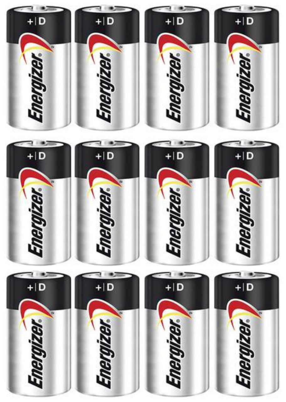 Energizer Max Alkaline D Size Batteries E95VP - 12 Pack FREE SHIPPING