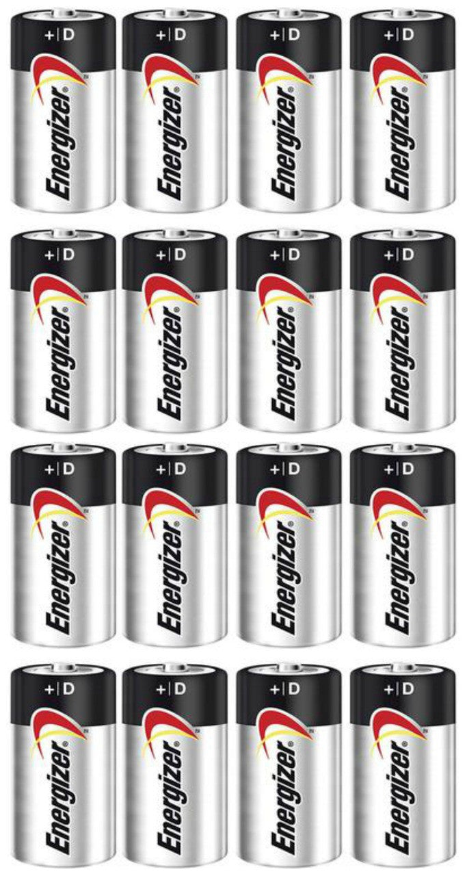 Energizer Max Alkaline D Size Batteries E95VP - 16 Pack FREE SHIPPING