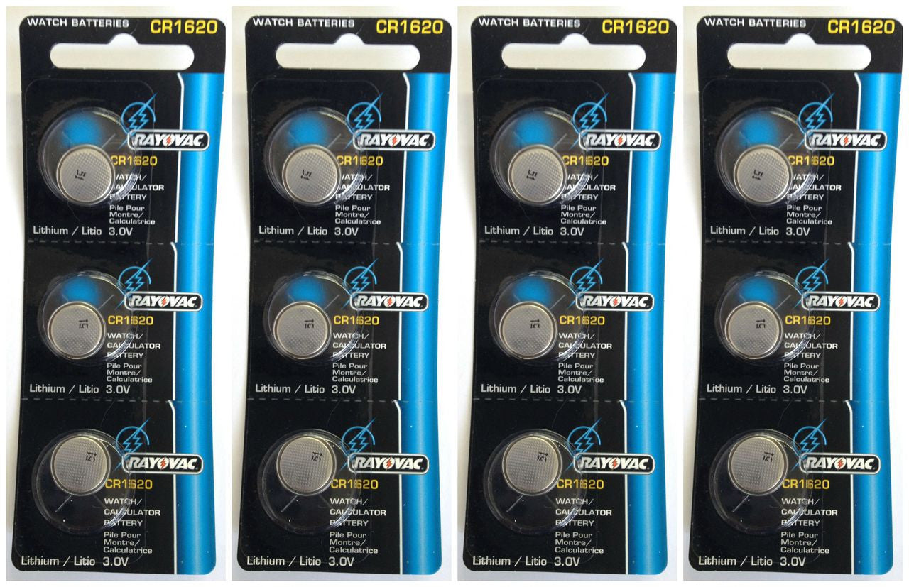 Energizer Rayovac CR1620 3V Lithium Coin Battery - 12 Pack FREE SHIPPING