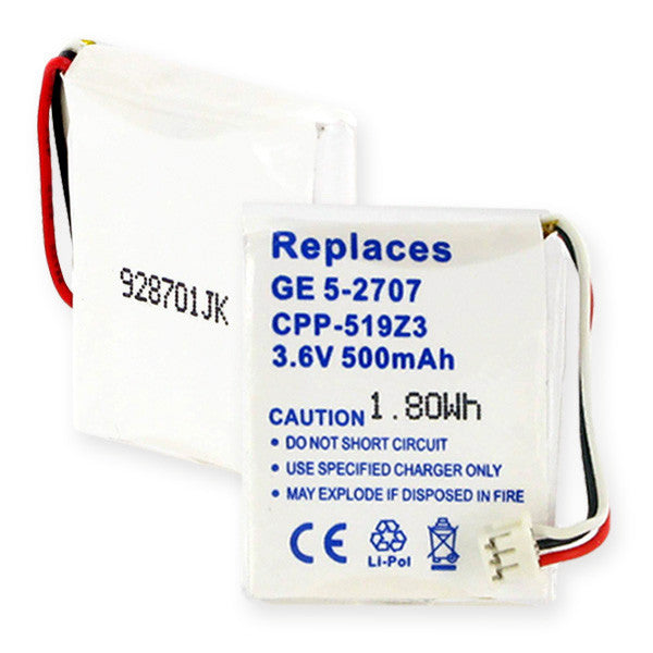 GE 5-2707 LI-POL 500mAh Cordless Battery