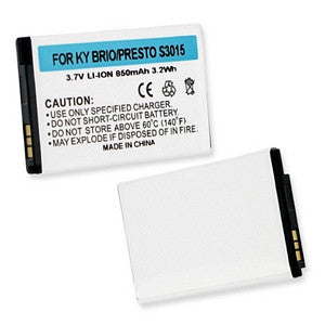 KYOCERA BRIO S3015 / PRESTO S1350 3.7V 850mAh LI-ION BATTERY FREE SHIPPING