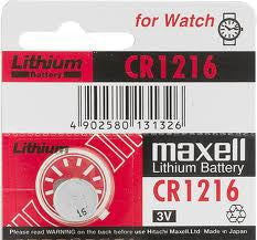 Maxell CR1216 3 Volt Lithium Coin Battery - 100 Pack FREE SHIPPING