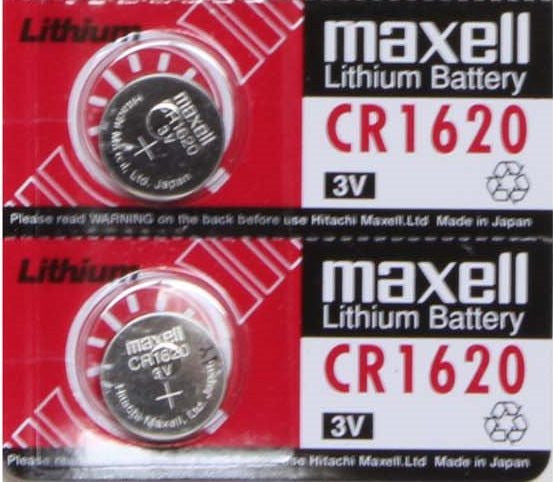 Maxell CR1620 3V Lithium Coin Battery 2 Pack - FREE SHIPPING