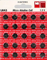 Maxell LR43 - 186 Alkaline Button Battery 1.5V - 20 Pack + FREE SHIPPING!