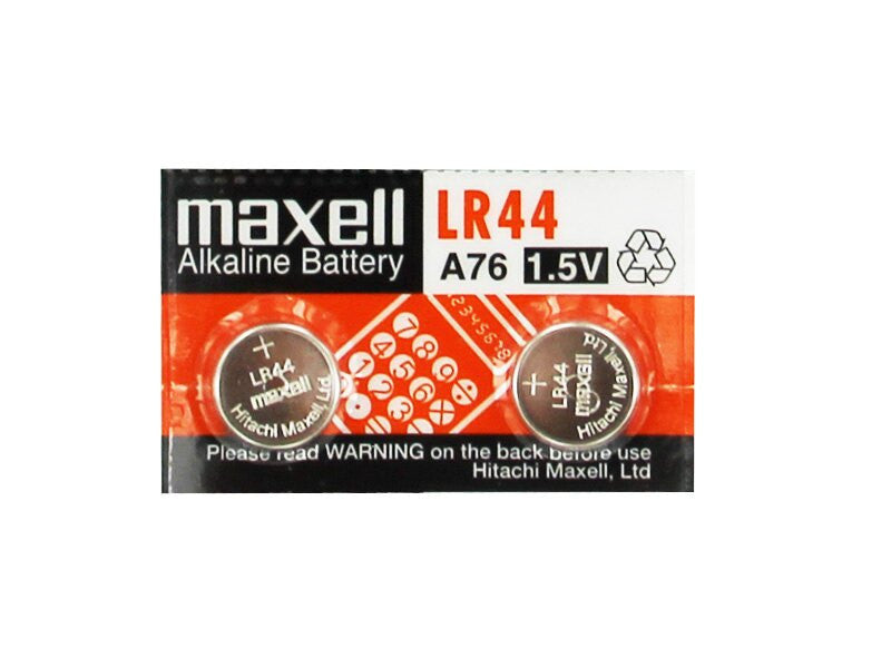 Maxell LR44 - A76 Alkaline Button Battery 1.5V - 100 Pack FREE SHIPPING