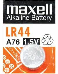 Maxell LR44 - A76 Alkaline Button Battery 1.5V - 5 Pack + FREE SHIPPING!