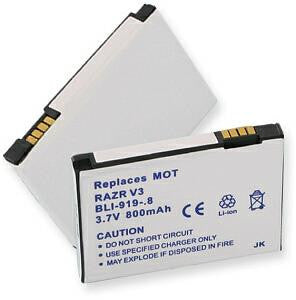 Motorola MOTOROLA RAZR V3 LI-ION 800mAh battery FREE SHIPPING