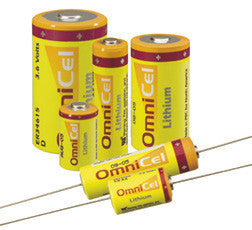 OmniCel C Size 3.6V Lithium Battery w/Standard Contacts - Pack of 2 Free Shipping